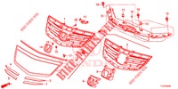 GRILL, VORNE/ZIERLEISTE  für Honda ACCORD TOURER DIESEL 2.2 COMFORT 5 Türen 5 gang automatikgetriebe 2014