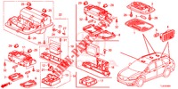 INNENLEUCHTE (2) für Honda ACCORD TOURER DIESEL 2.2 COMFORT 5 Türen 5 gang automatikgetriebe 2014