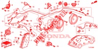 RADIOANTENNE/LAUTSPRECHER (LH) für Honda ACCORD TOURER DIESEL 2.2 COMFORT 5 Türen 5 gang automatikgetriebe 2014