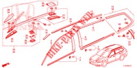 ZIERLEISTE/DACHSCHIENE  für Honda ACCORD TOURER DIESEL 2.2 COMFORT 5 Türen 5 gang automatikgetriebe 2014