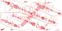 ANTRIEBSWELLE, VORNE/HALBWELLE (DIESEL) für Honda ACCORD TOURER DIESEL 2.2 ELEGANCE 5 Türen 6 gang-Schaltgetriebe 2014