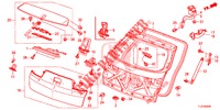HECKKLAPPENPLATTE(2D)  für Honda ACCORD TOURER DIESEL 2.2 ELEGANCE 5 Türen 6 gang-Schaltgetriebe 2014
