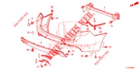 HINTERER STOSSFAENGER  für Honda ACCORD TOURER DIESEL 2.2 ELEGANCE 5 Türen 6 gang-Schaltgetriebe 2014