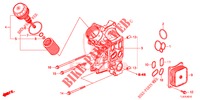 OELFILTERGEHAEUSE (DIESEL) für Honda ACCORD TOURER DIESEL 2.2 ELEGANCE 5 Türen 6 gang-Schaltgetriebe 2014