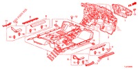 BODENMATTE/ISOLATOR  für Honda ACCORD TOURER DIESEL 2.2 ELEGANCE 5 Türen 5 gang automatikgetriebe 2014