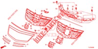 GRILL, VORNE/ZIERLEISTE  für Honda ACCORD TOURER DIESEL 2.2 ELEGANCE 5 Türen 5 gang automatikgetriebe 2014