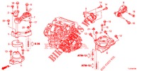 MOTORBEFESTIGUNGEN (DIESEL) (AT) für Honda ACCORD TOURER DIESEL 2.2 ELEGANCE 5 Türen 5 gang automatikgetriebe 2014