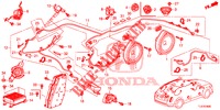 RADIOANTENNE/LAUTSPRECHER (LH) für Honda ACCORD TOURER DIESEL 2.2 ELEGANCE 5 Türen 5 gang automatikgetriebe 2014