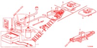 WERKZEUGE/WAGENHEBER  für Honda ACCORD TOURER DIESEL 2.2 ELEGANCE 5 Türen 5 gang automatikgetriebe 2014