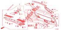 HECKKLAPPENVERKLEIDUNG/ TAFELVERKLEIDUNG, HINTEN(2D)  für Honda ACCORD TOURER DIESEL 2.2 ELEGANCE PACK 5 Türen 5 gang automatikgetriebe 2014