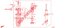 STOSSDAEMPFER, VORNE  für Honda ACCORD TOURER DIESEL 2.2 ELEGANCE PACK 5 Türen 5 gang automatikgetriebe 2014