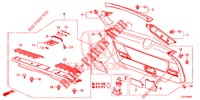 HECKKLAPPENVERKLEIDUNG/ TAFELVERKLEIDUNG, HINTEN(2D)  für Honda ACCORD TOURER DIESEL 2.2 LUXURY 5 Türen 6 gang-Schaltgetriebe 2014