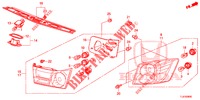 HECKLEUCHTE/KENNZEICHENBELEUCHTUNG (PGM FI)  für Honda ACCORD TOURER DIESEL 2.2 LUXURY 5 Türen 6 gang-Schaltgetriebe 2014
