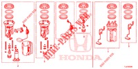 KRAFTSTOFFTANKSATZ, KURZE TEILE  für Honda ACCORD TOURER DIESEL 2.2 LUXURY 5 Türen 6 gang-Schaltgetriebe 2014