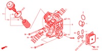 OELFILTERGEHAEUSE (DIESEL) für Honda ACCORD TOURER DIESEL 2.2 LUXURY 5 Türen 6 gang-Schaltgetriebe 2014