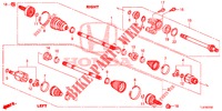 ANTRIEBSWELLE, VORNE/HALBWELLE (DIESEL) für Honda ACCORD TOURER DIESEL 2.2 S 5 Türen 6 gang-Schaltgetriebe 2014