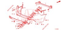 HINTERER STOSSFAENGER  für Honda ACCORD TOURER DIESEL 2.2 S 5 Türen 6 gang-Schaltgetriebe 2014