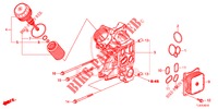 OELFILTERGEHAEUSE (DIESEL) für Honda ACCORD TOURER DIESEL 2.2 S 5 Türen 6 gang-Schaltgetriebe 2014