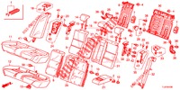 RUECKSITZ/SITZGURT,(2D)  für Honda ACCORD TOURER DIESEL 2.2 S 5 Türen 6 gang-Schaltgetriebe 2014