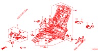 VORNE SITZKOMPONENTEN (D.) (SIEGE REGLAGE MANUEL) für Honda ACCORD TOURER DIESEL 2.2 S 5 Türen 6 gang-Schaltgetriebe 2014