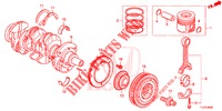 KURBELWELLE/KOLBEN (DIESEL) für Honda ACCORD TOURER DIESEL 2.2 S 5 Türen 5 gang automatikgetriebe 2014