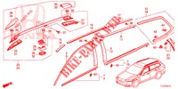 ZIERLEISTE/DACHSCHIENE  für Honda ACCORD TOURER DIESEL 2.2 S 5 Türen 5 gang automatikgetriebe 2014