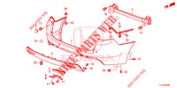HINTERER STOSSFAENGER  für Honda ACCORD TOURER DIESEL 2.2 SH 5 Türen 6 gang-Schaltgetriebe 2014