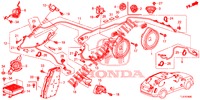 RADIOANTENNE/LAUTSPRECHER (LH) für Honda ACCORD TOURER DIESEL 2.2 SH 5 Türen 6 gang-Schaltgetriebe 2014