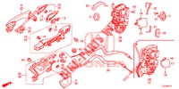 TUERSCHLOESSER, HINTEN/AEUSSERER GRIFF  für Honda ACCORD TOURER DIESEL 2.2 SH 5 Türen 6 gang-Schaltgetriebe 2014