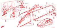 ZIERLEISTE/DACHSCHIENE  für Honda ACCORD TOURER DIESEL 2.2 SH 5 Türen 6 gang-Schaltgetriebe 2014