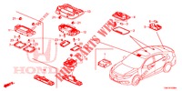 INNENLEUCHTE  für Honda CIVIC 1.5 CONFORT 4 Türen 6 gang-Schaltgetriebe 2017