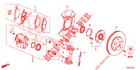 VORDERRADBREMSE (3) für Honda CIVIC 1.5 CONFORT 4 Türen 6 gang-Schaltgetriebe 2017