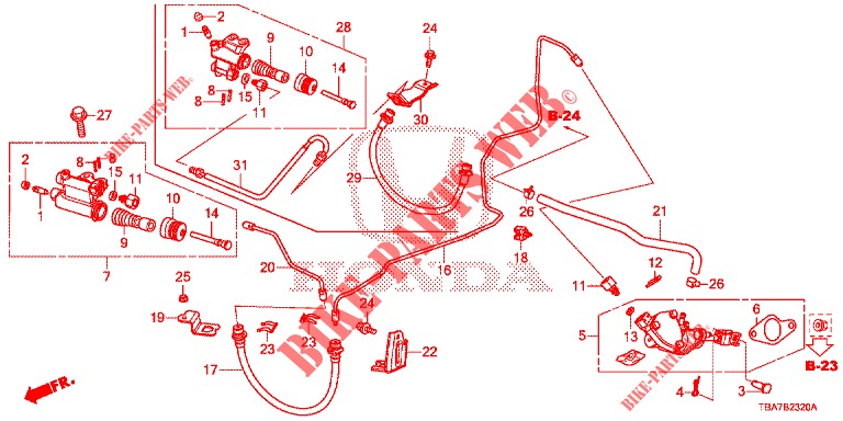 HAUPTBREMSZYLINDER  für Honda CIVIC 1.5 CONFORT 4 Türen 6 gang-Schaltgetriebe 2017