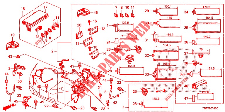 KABELBAUM (LH) (1) für Honda CIVIC 1.5 CONFORT 4 Türen 6 gang-Schaltgetriebe 2017