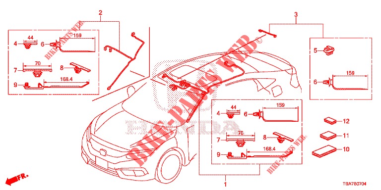 KABELBAUM (LH) (5) für Honda CIVIC 1.5 CONFORT 4 Türen 6 gang-Schaltgetriebe 2017