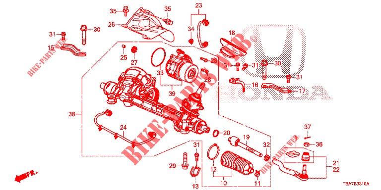 SERVOLENKGETRIEBE (EPS) (LH) für Honda CIVIC 1.5 CONFORT 4 Türen 6 gang-Schaltgetriebe 2017