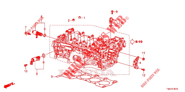 VTC OLSTERVENTIL (1.5L) für Honda CIVIC 1.5 CONFORT 4 Türen 6 gang-Schaltgetriebe 2017