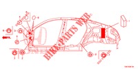 GUMMITUELLE (LATERAL) für Honda CIVIC 1.5 CONFORT 4 Türen vollautomatische 2017