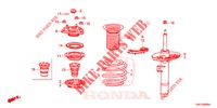 STOSSDAEMPFER, VORNE  für Honda CIVIC 1.5 CONFORT 4 Türen vollautomatische 2017