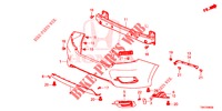 HINTERER STOSSFAENGER  für Honda CIVIC 1.5 EXCLUSIVE 4 Türen 6 gang-Schaltgetriebe 2017