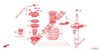 STOSSDAEMPFER, VORNE  für Honda CIVIC 1.5 EXCLUSIVE 4 Türen 6 gang-Schaltgetriebe 2017