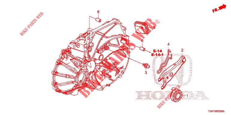 KUPPLUNGSFREIGABE (1.5L/2.0L) für Honda CIVIC 1.5 EXCLUSIVE 4 Türen 6 gang-Schaltgetriebe 2017
