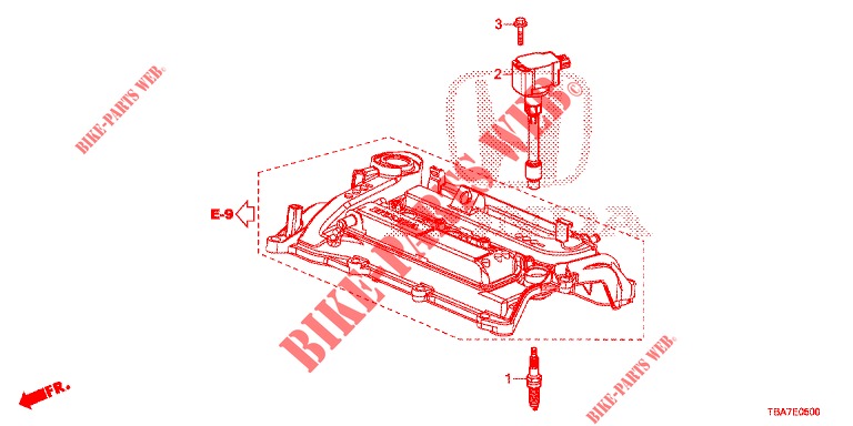 STOPFEN, OBERE SPULE/STOEPSEL (1.5L) für Honda CIVIC 1.5 EXCLUSIVE 4 Türen vollautomatische 2017