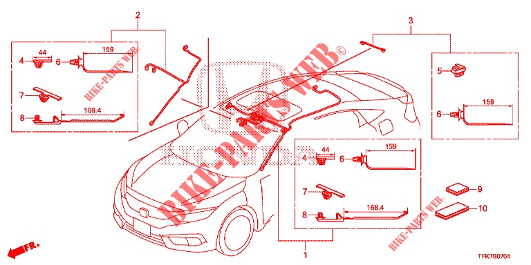 KABELBAUM (LH) (5) für Honda CIVIC DIESEL 1.6 TOP 4 Türen 6 gang-Schaltgetriebe 2018