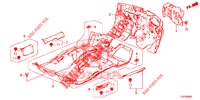 BODENMATTE/ISOLATOR  für Honda CIVIC 1.4 COMFORT 5 Türen 6 gang-Schaltgetriebe 2012