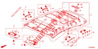 DACHVERKLEIDUNG  für Honda CIVIC 1.4 COMFORT 5 Türen 6 gang-Schaltgetriebe 2012