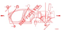 GUMMITUELLE (LATERAL) für Honda CIVIC 1.4 COMFORT 5 Türen 6 gang-Schaltgetriebe 2012