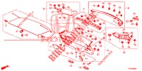 HECKKLAPPENVERKLEIDUNG/ TAFELVERKLEIDUNG, HINTEN(2D)  für Honda CIVIC 1.4 COMFORT 5 Türen 6 gang-Schaltgetriebe 2012