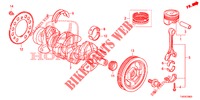 KURBELWELLE/KOLBEN (1.4L) für Honda CIVIC 1.4 COMFORT 5 Türen 6 gang-Schaltgetriebe 2012