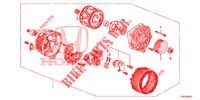 LICHTMASCHINE (MITSUBISHI) (1.4L) für Honda CIVIC 1.4 COMFORT 5 Türen 6 gang-Schaltgetriebe 2012